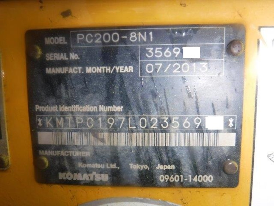 KOMATSU PC200-8N1 2013 TỪ NHẬT BẢN GIÁ ƯU ĐÃI